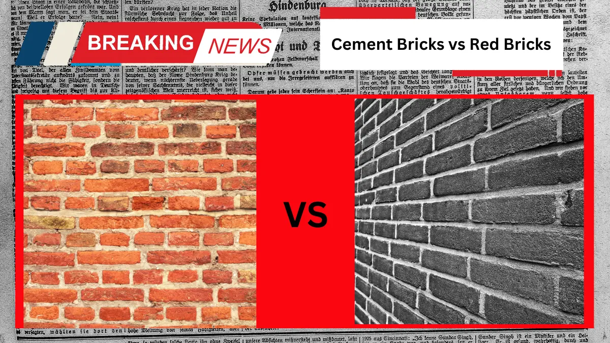 Cement Bricks vs Red Bricks कौन सा बेहतर है latest update 2024