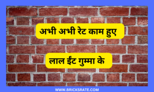 Ghaziabad red brick Rate लाल ईंट गुम्मा सबसे सस्ता Buy Now