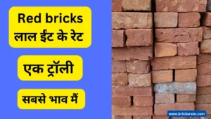 Pilibhit Red Bricks लाल ईंट गुम्मा की एक ट्रॉली कितने रुपये की आती हैं अभी जानिए